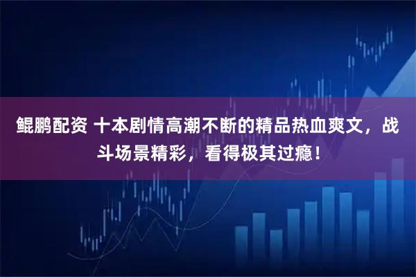 鲲鹏配资 十本剧情高潮不断的精品热血爽文，战斗场景精彩，看得极其过瘾！
