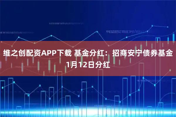 维之创配资APP下载 基金分红：招商安宁债券基金1月12日分红