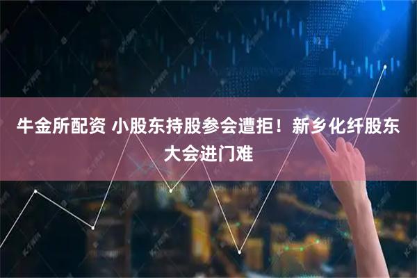 牛金所配资 小股东持股参会遭拒！新乡化纤股东大会进门难