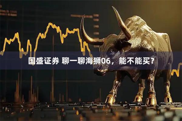 国盛证券 聊一聊海狮06，能不能买？